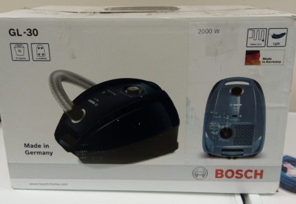 Hộp đựng máy hút bụi mới của Bosch