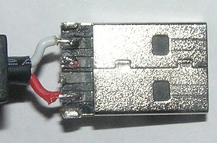 Cableado USB para poder