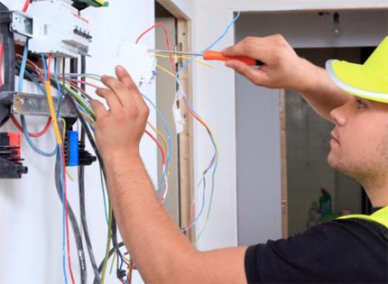 Professional wiring at home