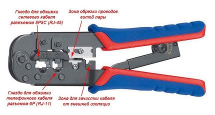 Presione para prensar el cable de red