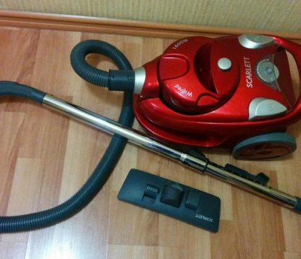 Bag vacuum cleaner