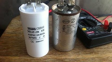 Starting capacitors split systems