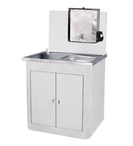 Heated double washbasin