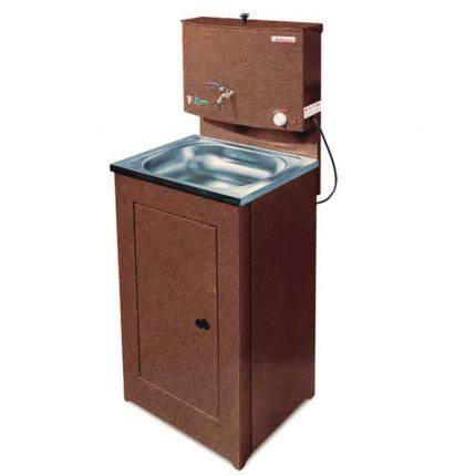 Washbasin with water heating function