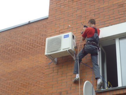 Instalación de un sistema dividido