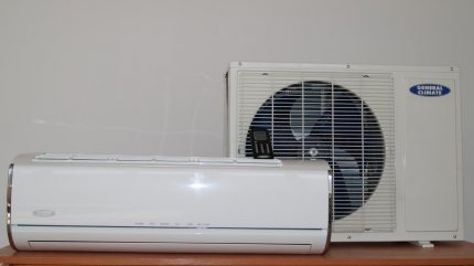 Aan de muur gemonteerde airconditioning