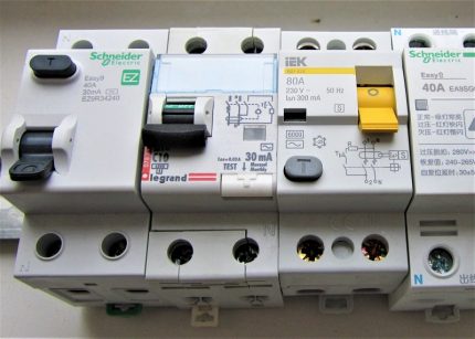 RCD électromécaniques pour l'appartement