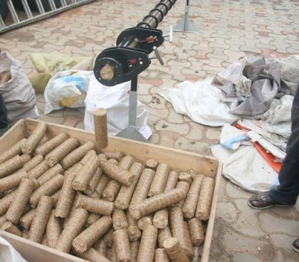 Matières premières pour la production de briquettes