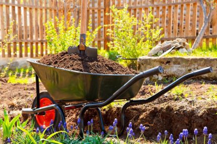 Compost uit een droge kast