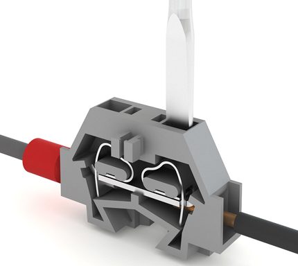 Push-in terminal block