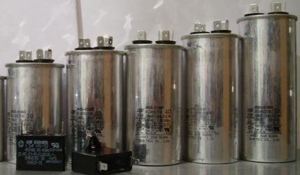 Air conditioner capacitors