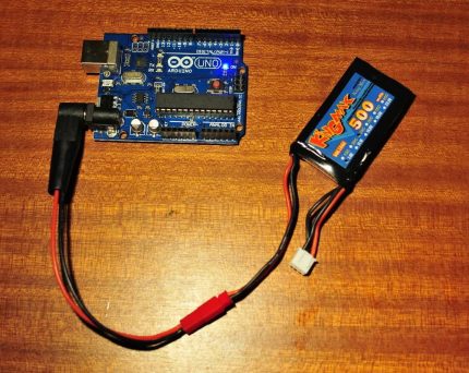 Arduino alimentado por bateria