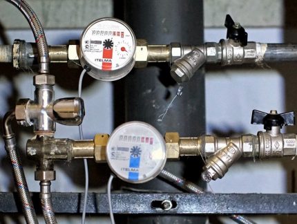 Hot and cold water meters