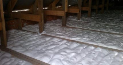 Penoizol insulation