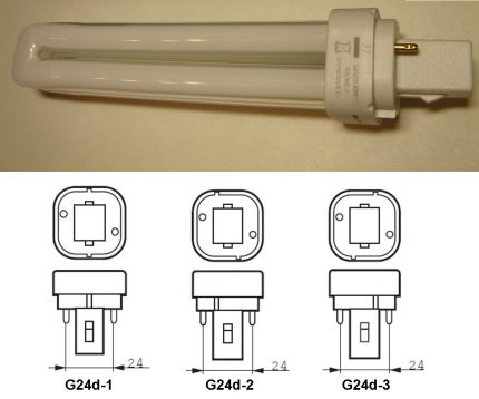 Lamper med sokkel G24d- *