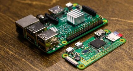 Raspberry single board computer