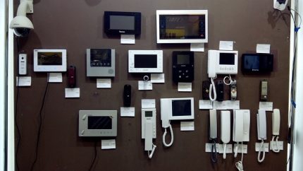 Intercoms from various manufacturers