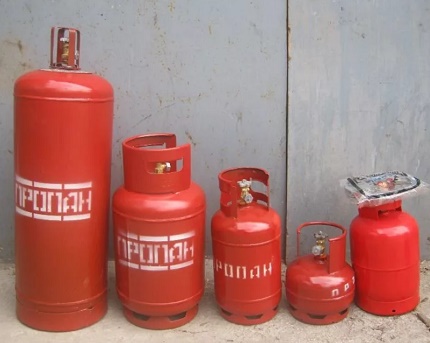 Các loại bình gas