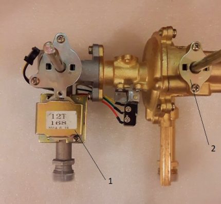 Geyser solenoid balbula