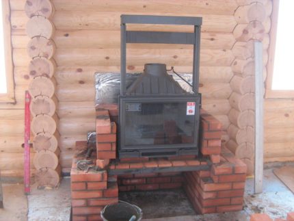 Chimenea de gas casera