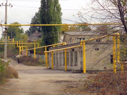 Gaz près de la maison