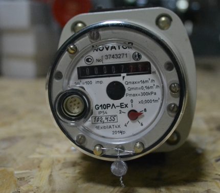 Roterende gasmeter