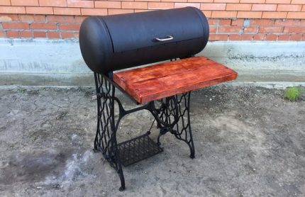 Parrilla después de pintar