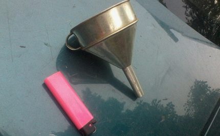 Funnel para sa diesel fuel