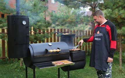 Gascylinder rökhusgrill