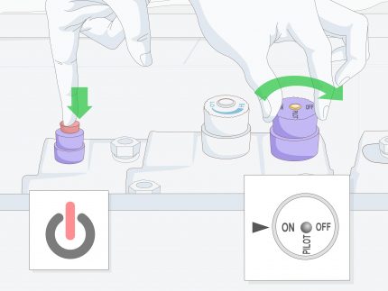 Bật lò sưởi gas