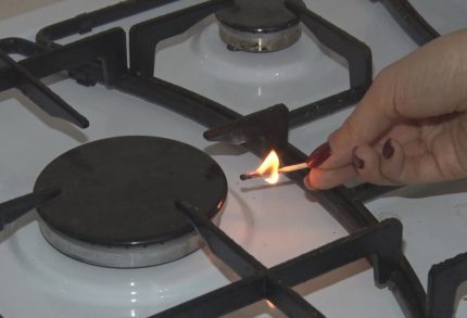 La cuisinière à gaz ne s'allume pas