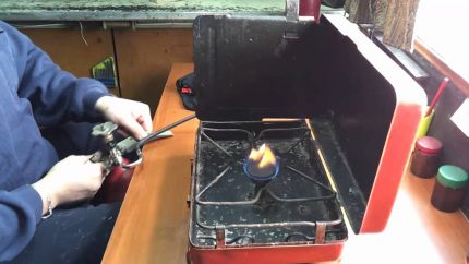 Single burner gas stove