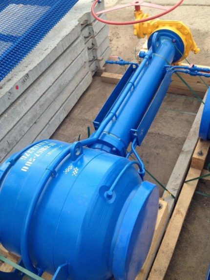 Blue ball valve