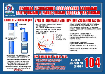 Quy tắc hoạt động của thiết bị gas