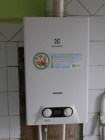 Vzhľad stĺpca Electrolux