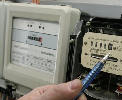 Elektriciteitsmeter met meerdere tarieven