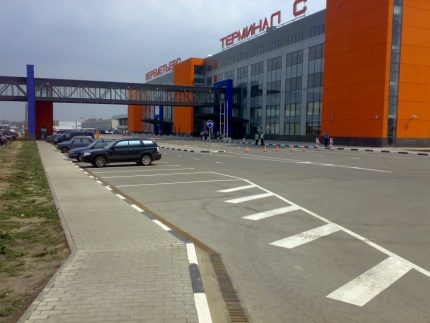 Drain de la ligne de l'aéroport