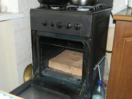 Bakstenen voor ovenverwarming