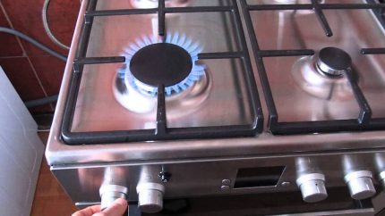 Gas stove breakage