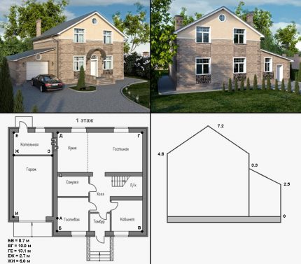 Husets layout för beräkning av värmeförlust