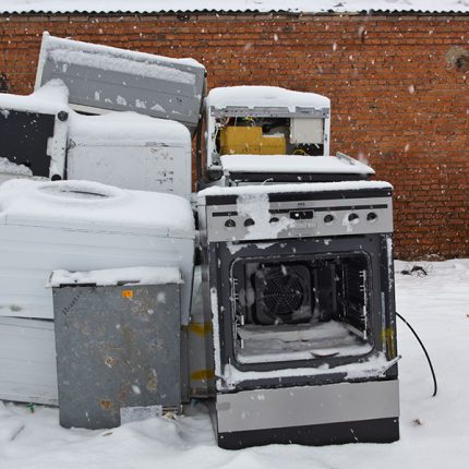 Ancienne cuisinière à gaz