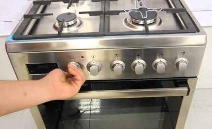 Éteignez la cuisinière à gaz