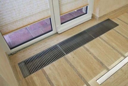 Floor convector heating