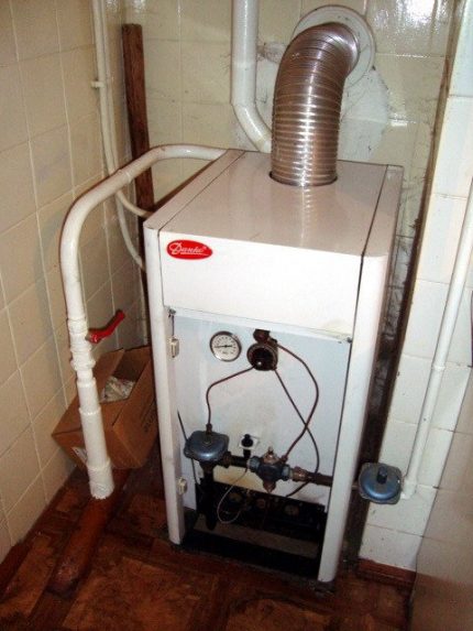 Floor gas boiler