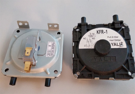 Pressure switch or differential relay