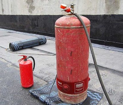 Récipient à gaz liquéfié d'hiver