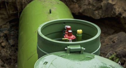 Características de la instalación del tanque de gas.