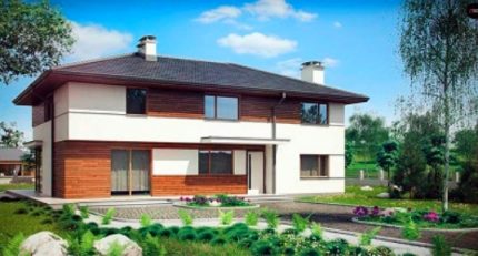 Two-story house with ventilation system