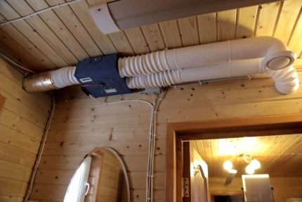 Ventilation dans une maison de campagne