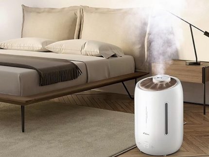 Humidificateur à ultrasons à l'intérieur